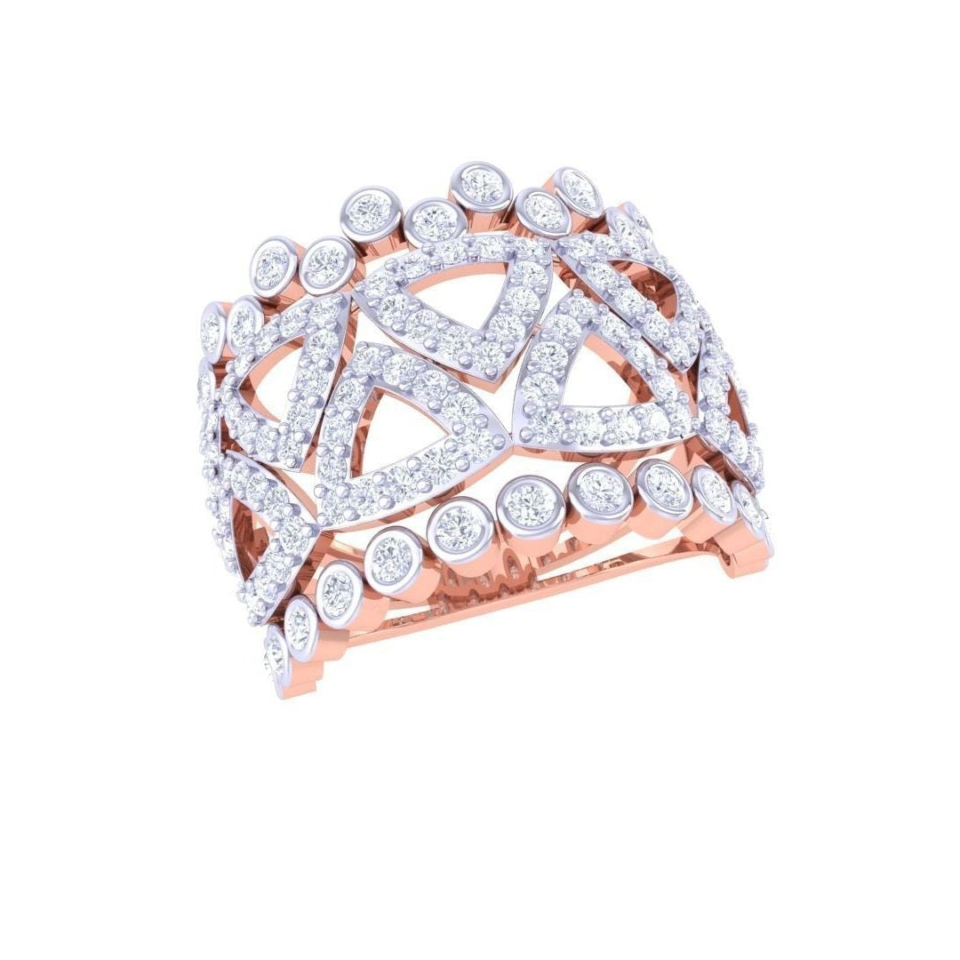 Rose Diamond Ladies Ring
