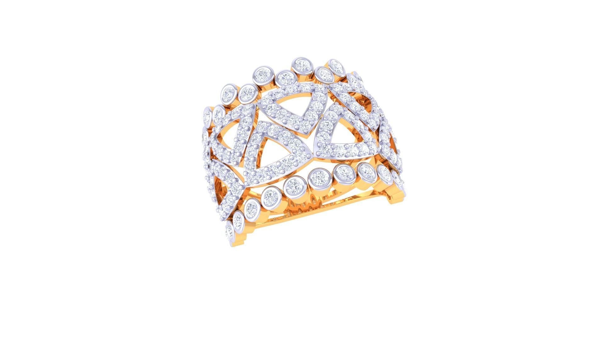Rose Diamond Ladies Ring