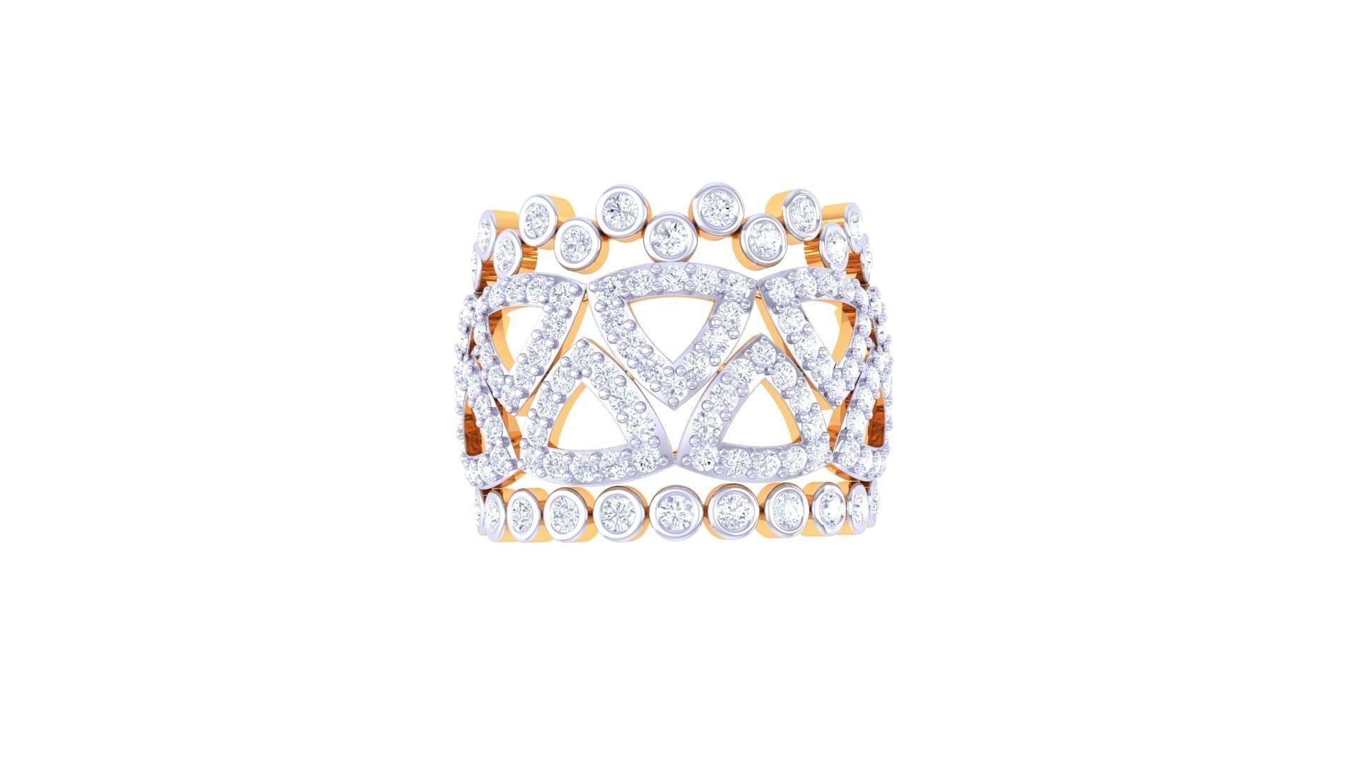 Rose Diamond Ladies Ring