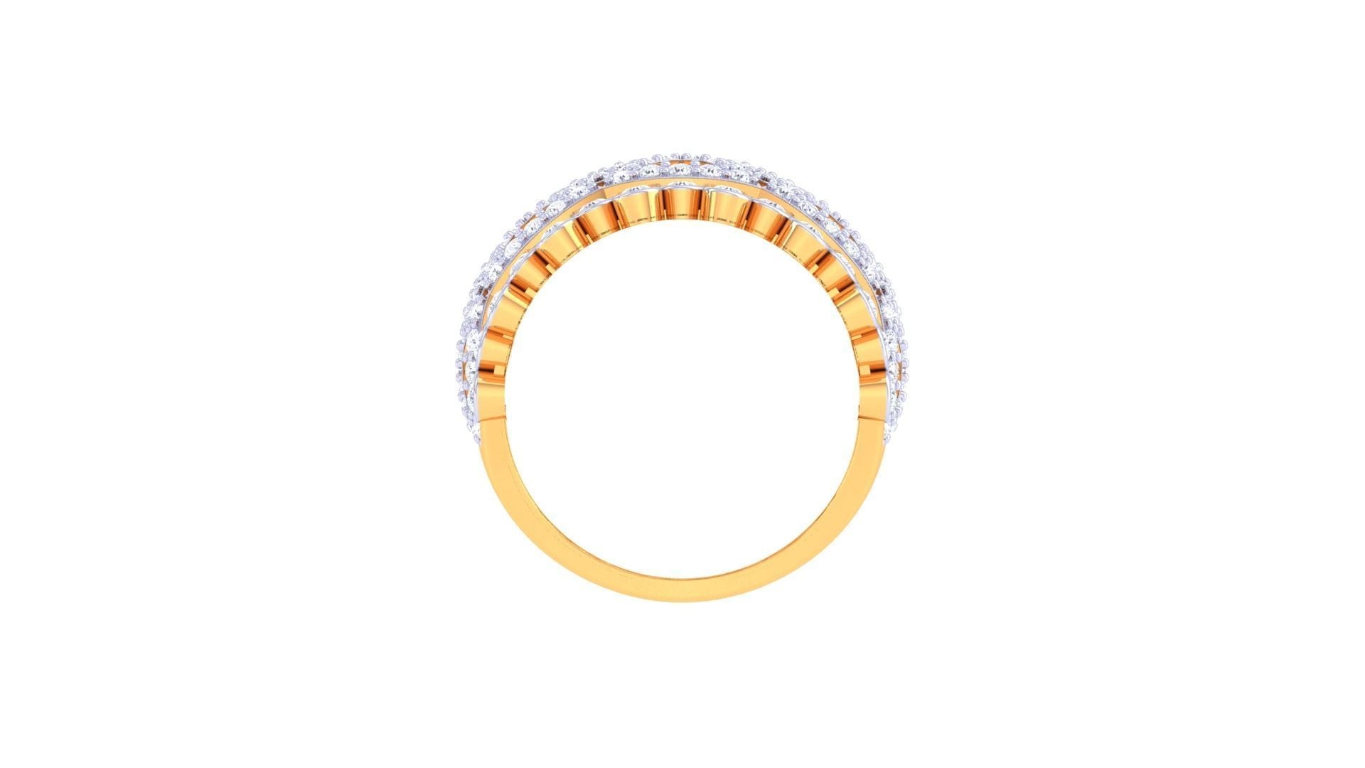 Rose Diamond Ladies Ring