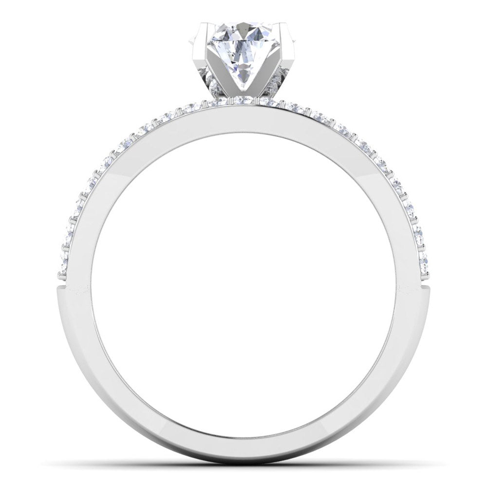 Zinnia Diamond Ladies Ring