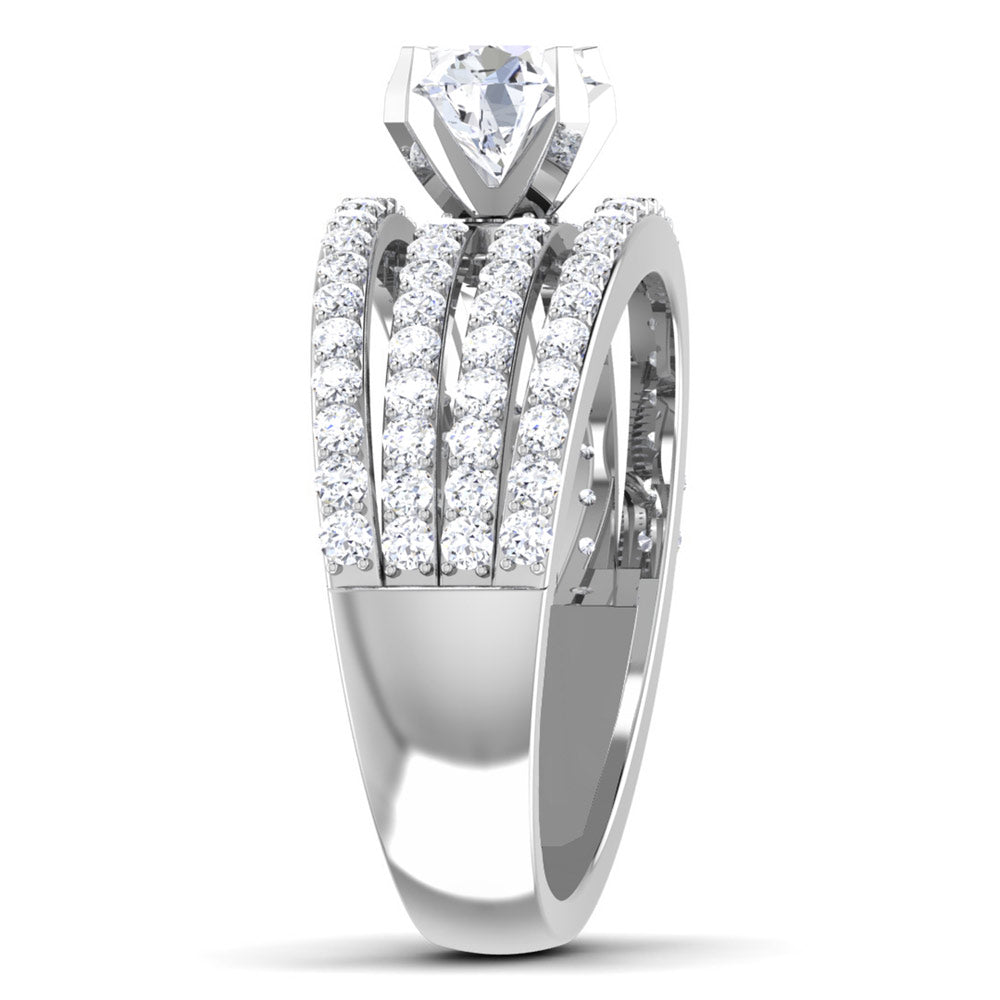 Zinnia Diamond Ladies Ring