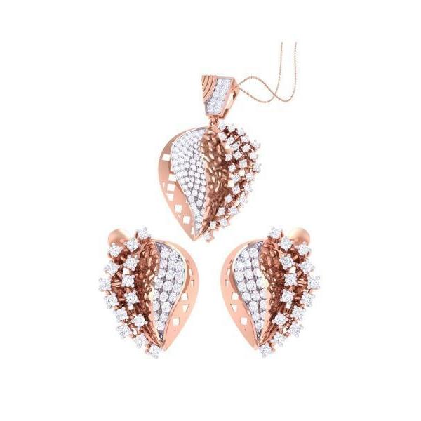 Cherry Diamond Pendant Sets