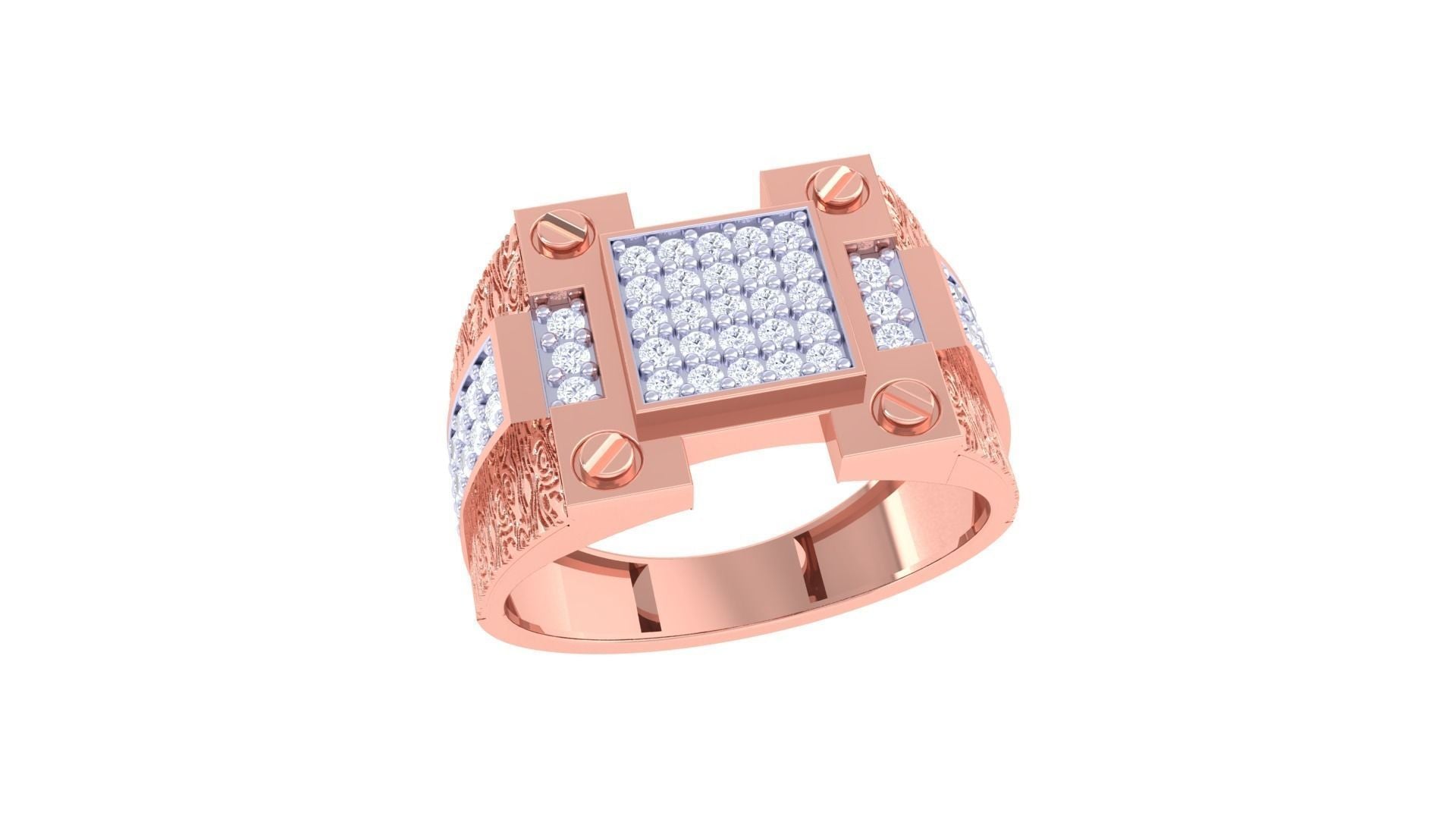 Lorenzo Diamond Mens Ring