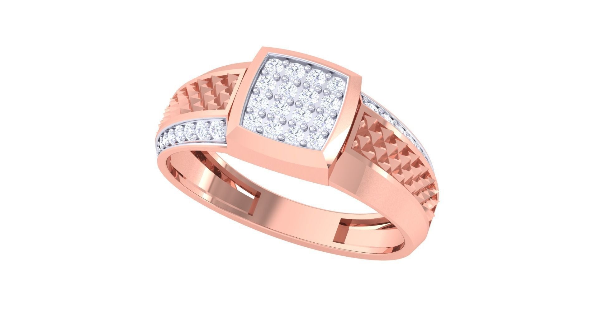 Charlie Diamond Mens Ring