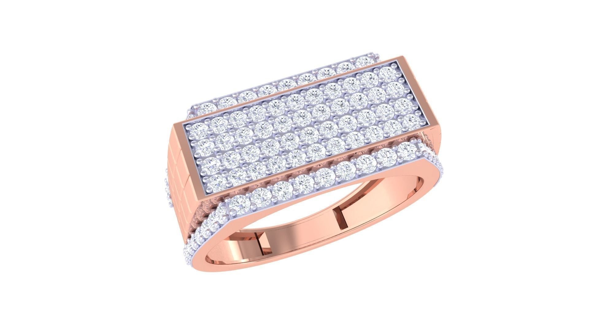 Bernardo Diamond Mens Ring