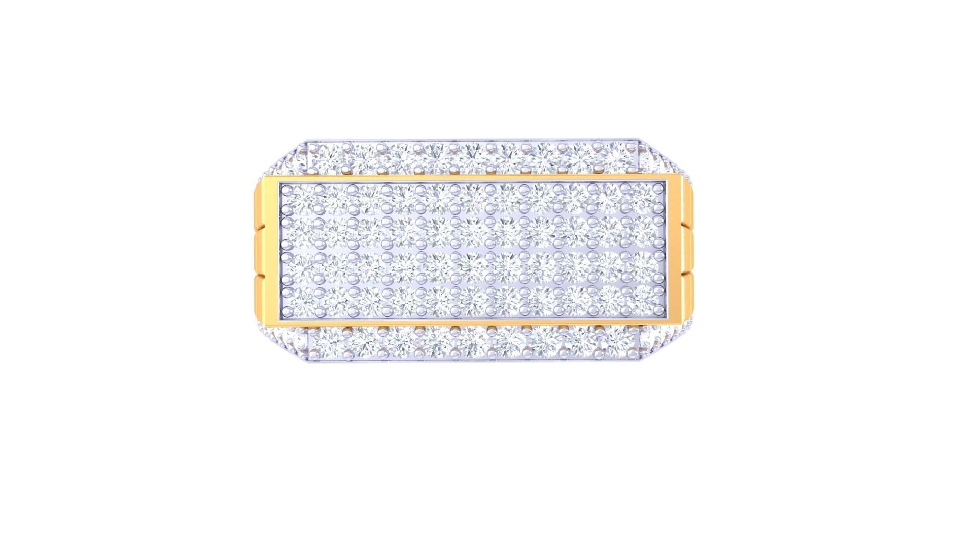 Bernardo Diamond Mens Ring