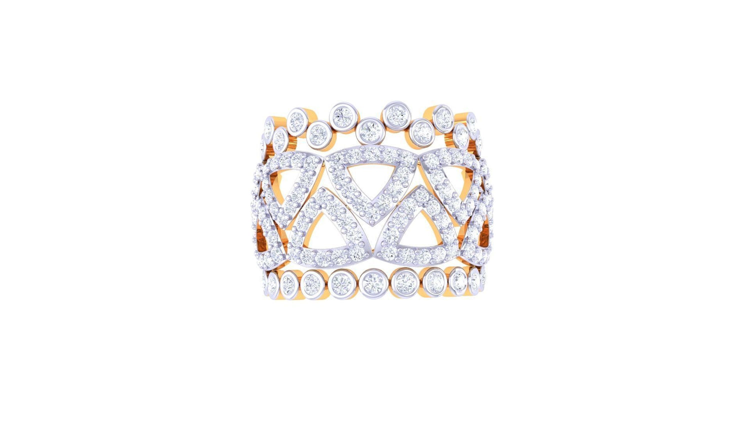 Rose Diamond Ladies Ring