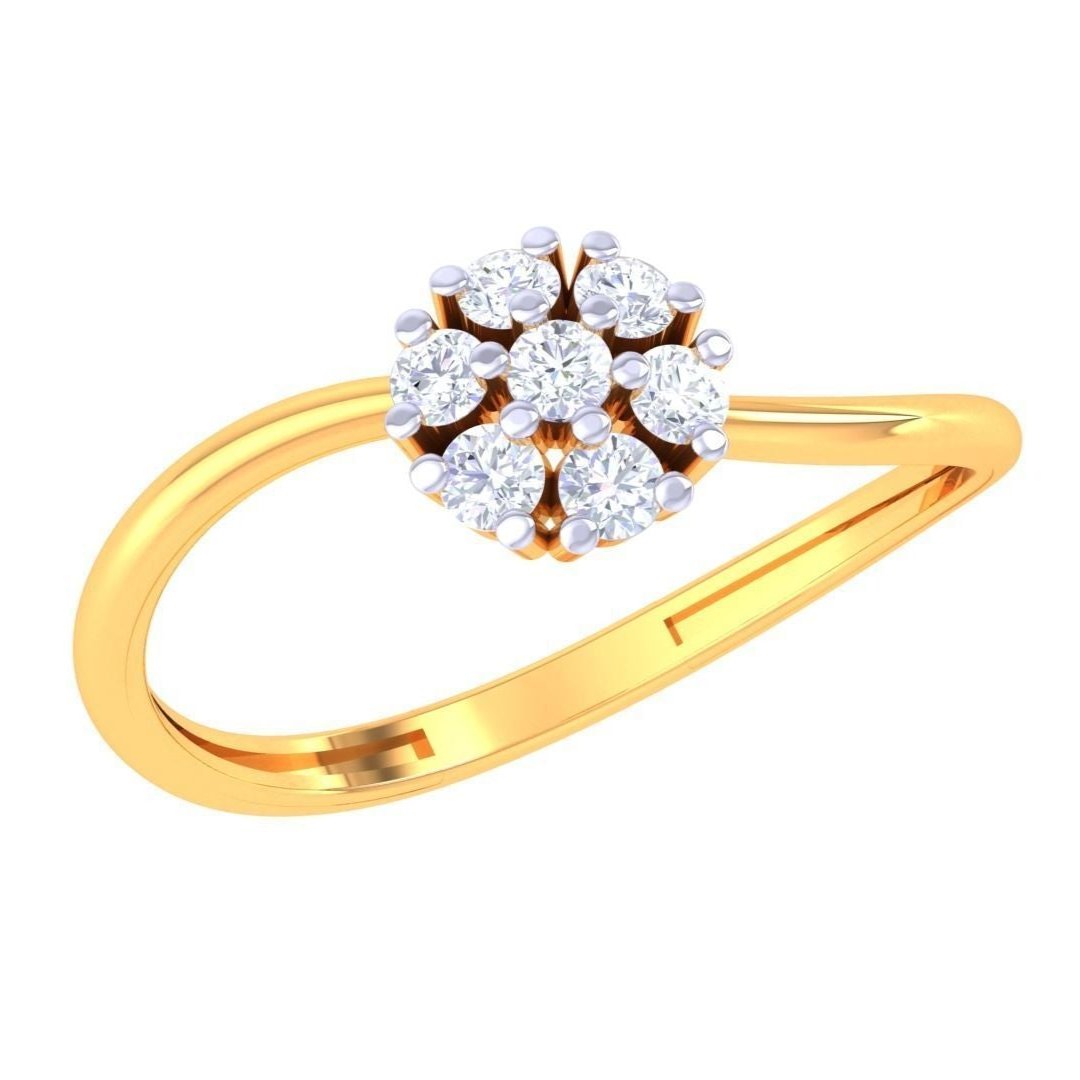 Olive Diamond Ladies Ring