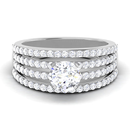 Zinnia Diamond Ladies Ring