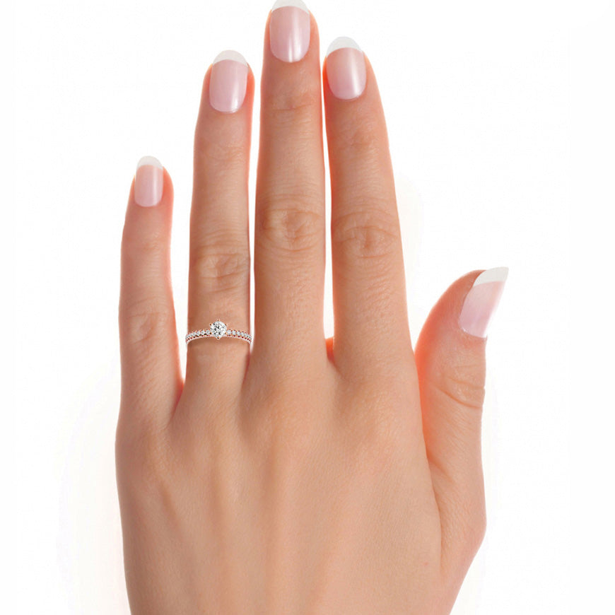 Maeve Diamond Solitaire Ring