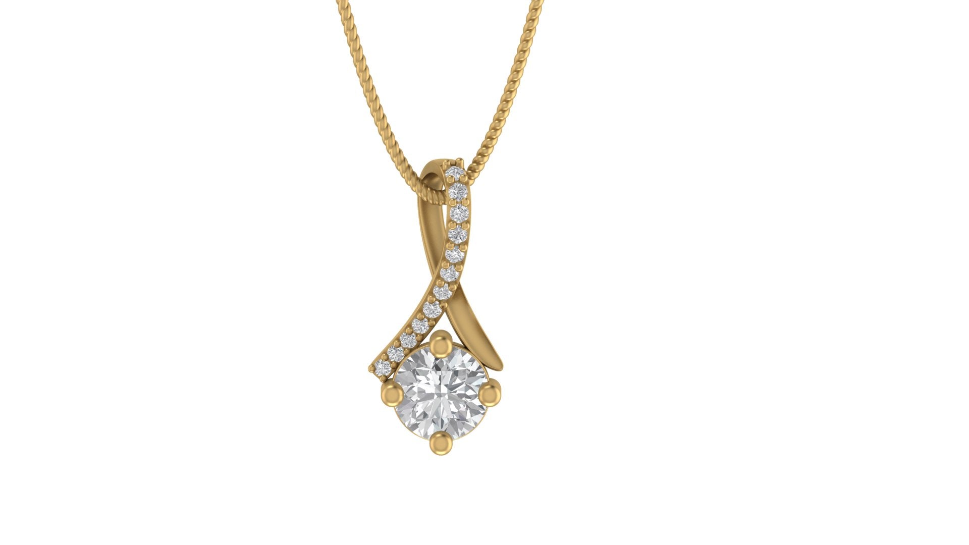 Solitaire Diamond Pendant : The Prestige Line