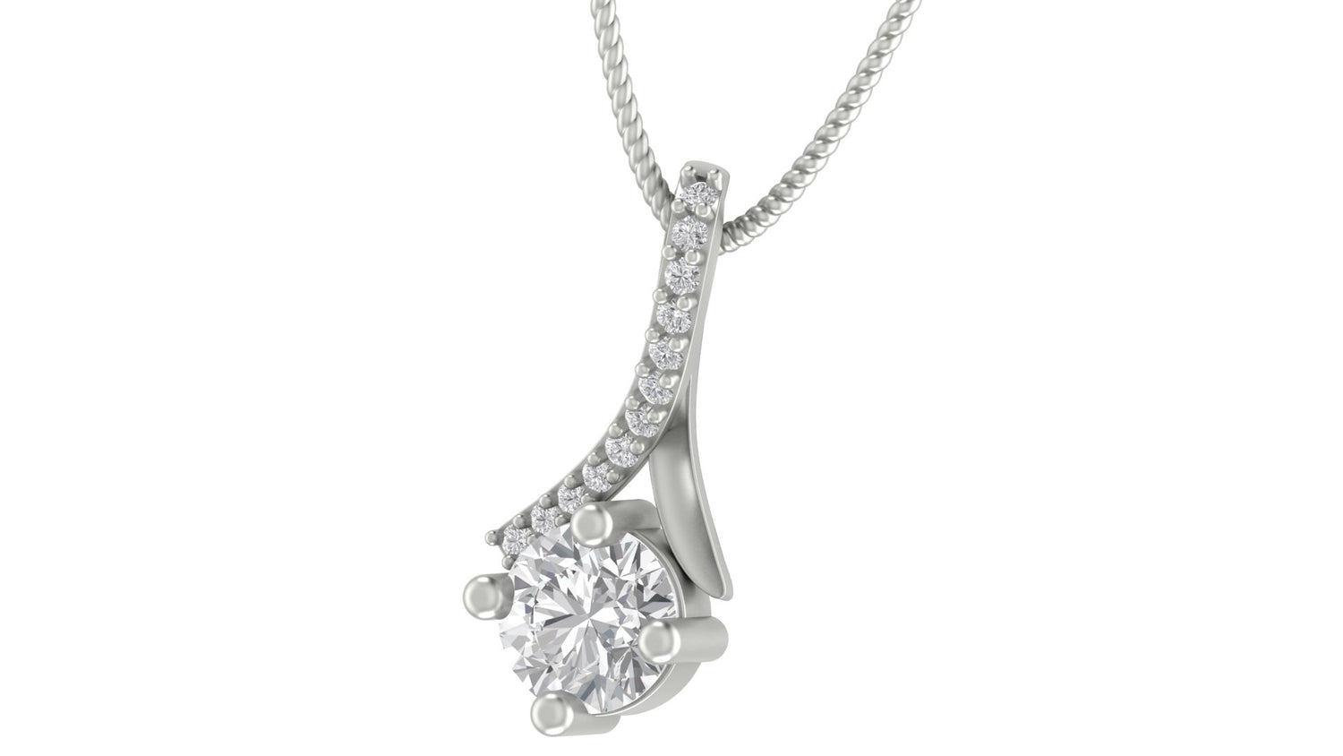 Solitaire Diamond Pendant : The Prestige Line