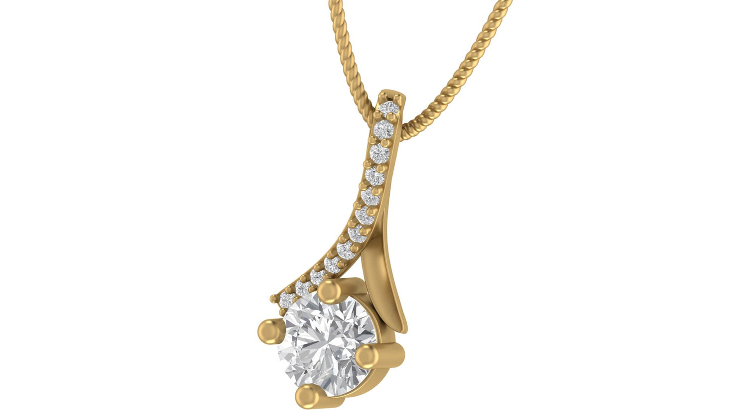 Solitaire Diamond Pendant : The Prestige Line