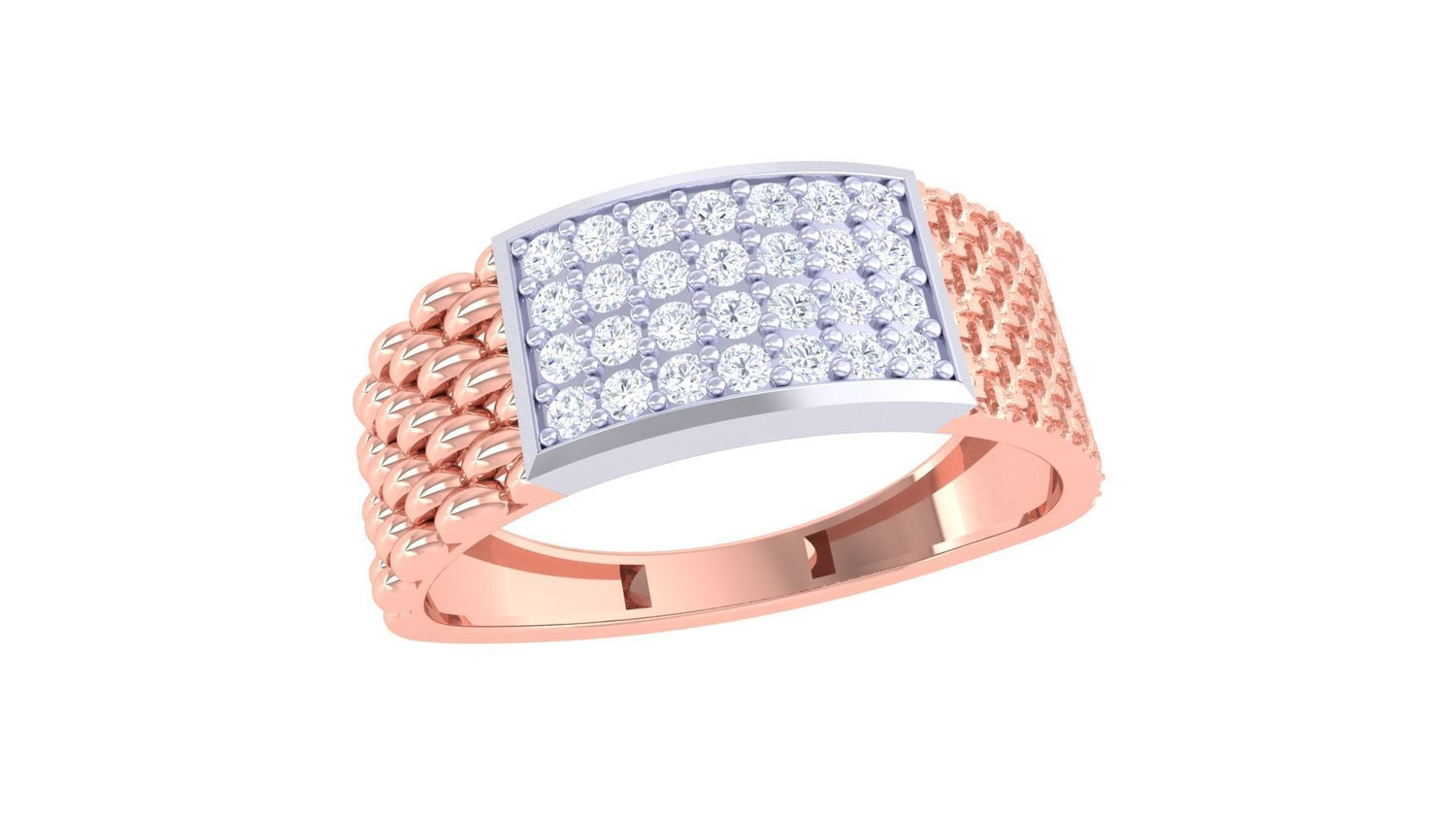 Benicio Diamond Mens Ring