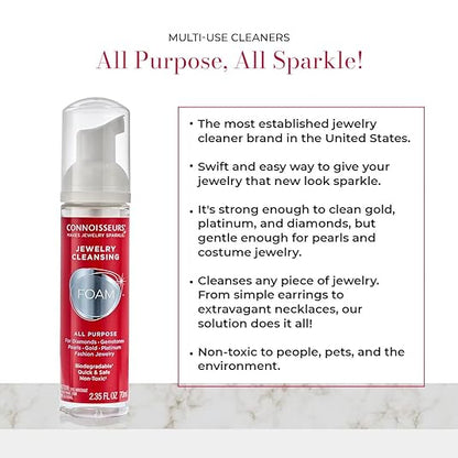 All-Purpose Jewelry Cleansing Foam, Quick and Easy Jewelry Cleaner Solution