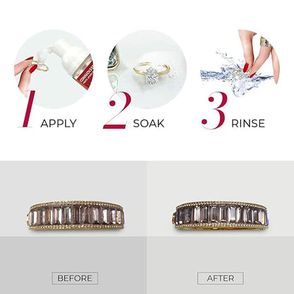 All-Purpose Jewelry Cleansing Foam, Quick and Easy Jewelry Cleaner Solution