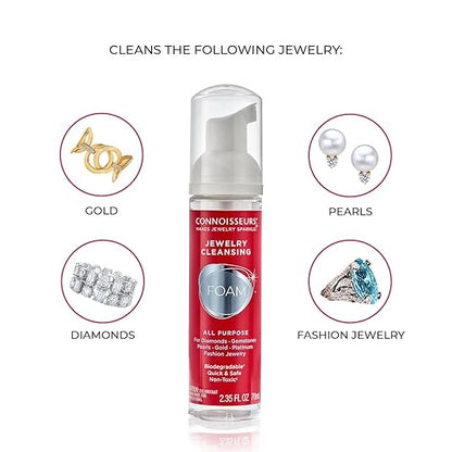 All-Purpose Jewelry Cleansing Foam, Quick and Easy Jewelry Cleaner Solution