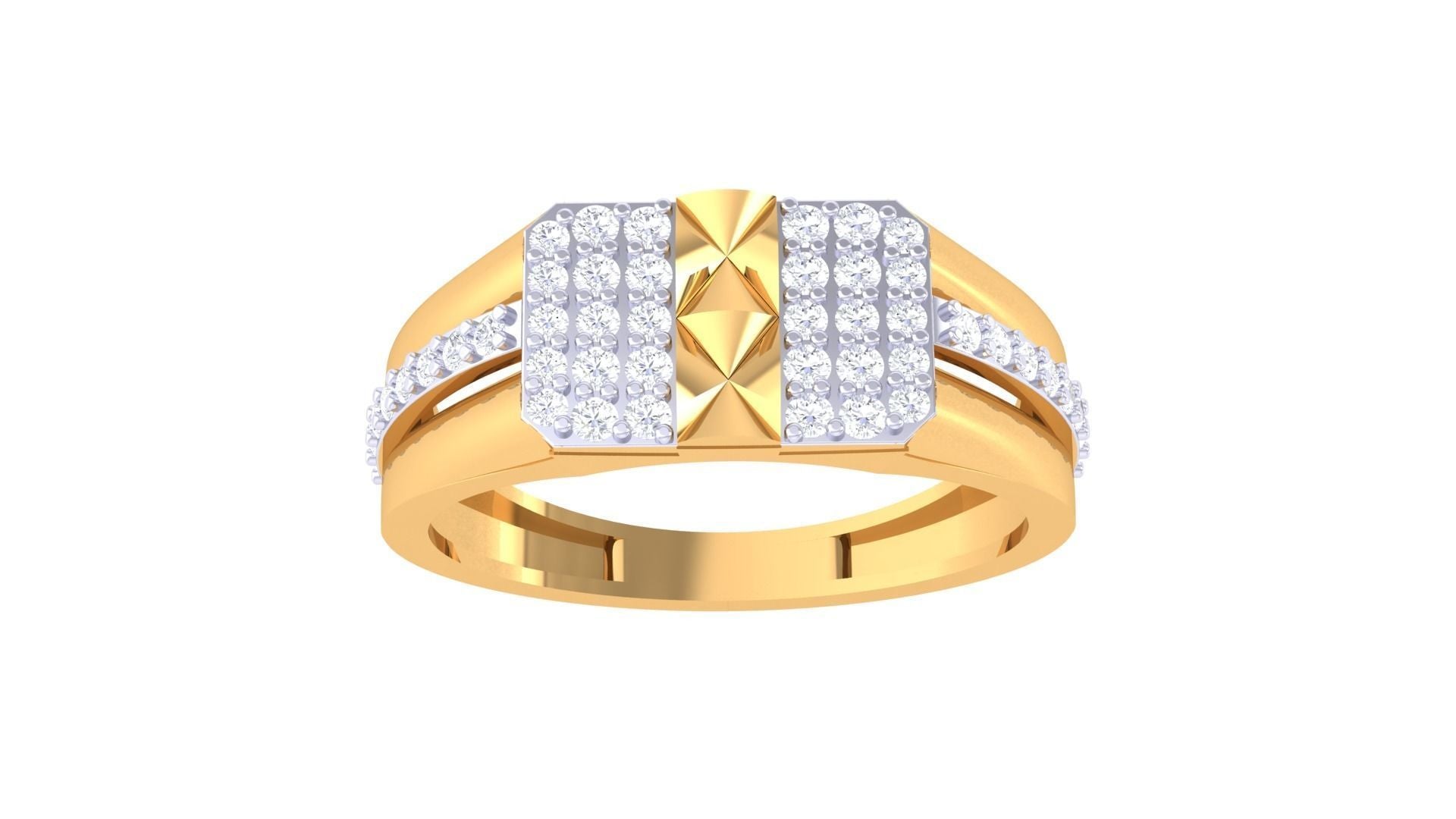 Leo Diamond Mens Ring