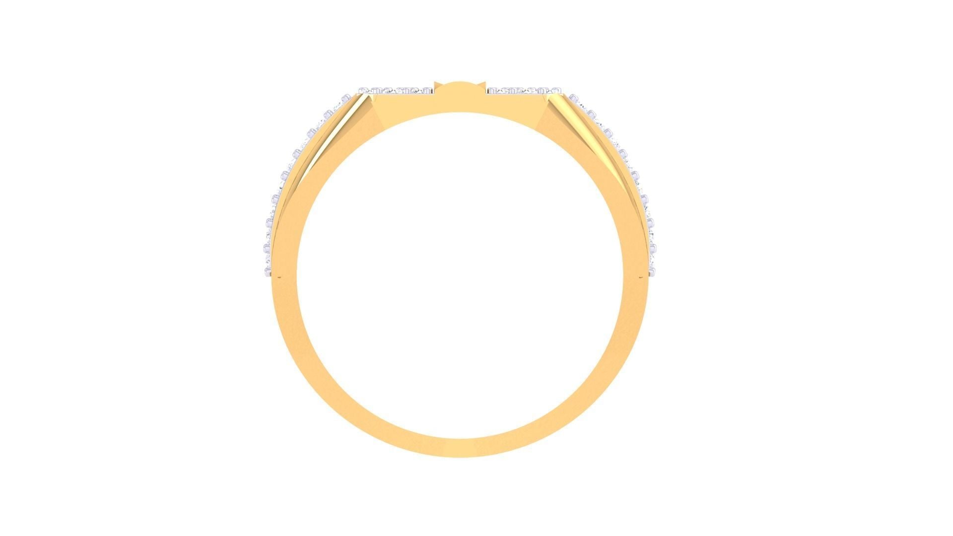 Leo Diamond Mens Ring
